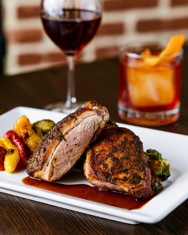Herb-Marinated Duck Breast.