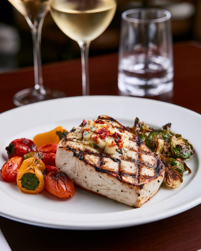 Flame-Grilled Swordfish Steak.