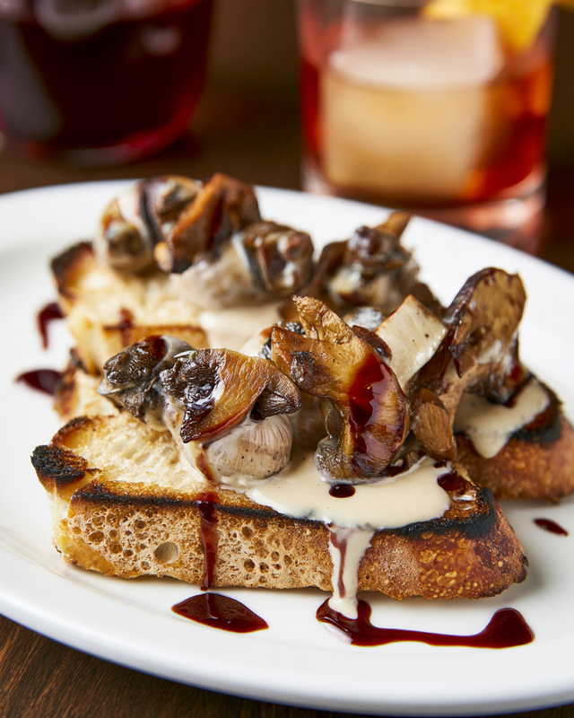 Lumache & Mushroom Bruschetta.