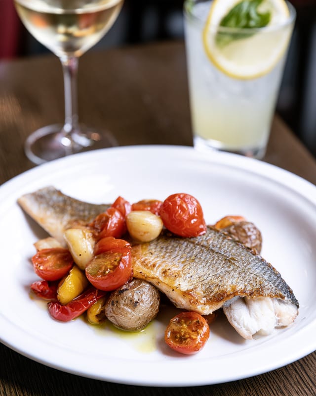Pan-Seared Branzino.