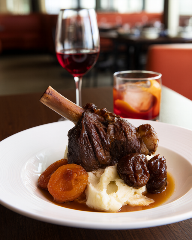Braised Lamb Shank.