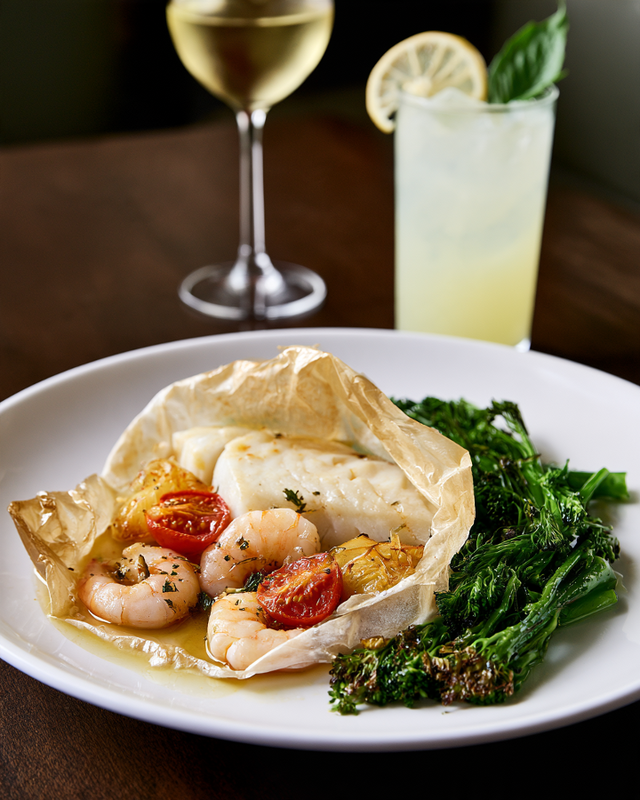 Cod en Papillote.