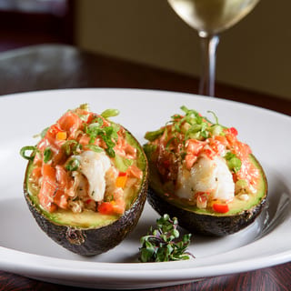 Smoked Salmon & Crab-Stuffed Avocado