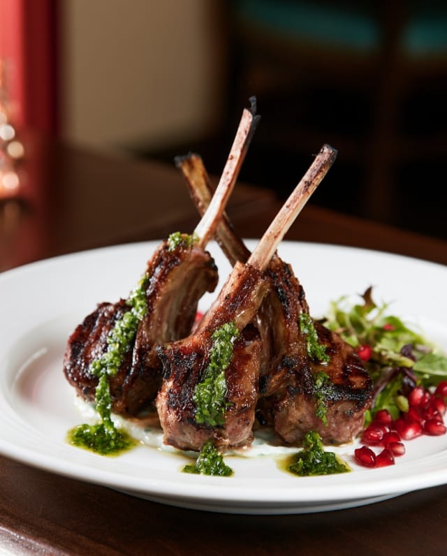 Grilled Lamb T-Bone.