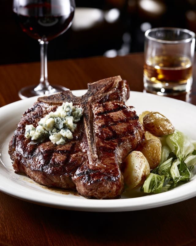 Grilled T-Bone Steak.