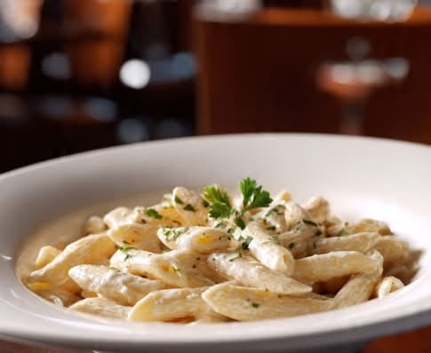 Kids Penne Alfredo.