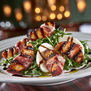 Grilled Peach & Prosciutto