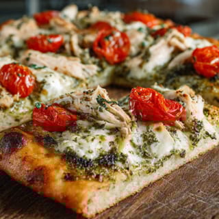 Chicken Pesto Flatbread (NEW Item)