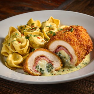 Chicken Cordon Bleu with Tortellini