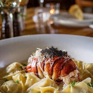 Lobster Tail Pasta with Fresh Winter Black Truffle
